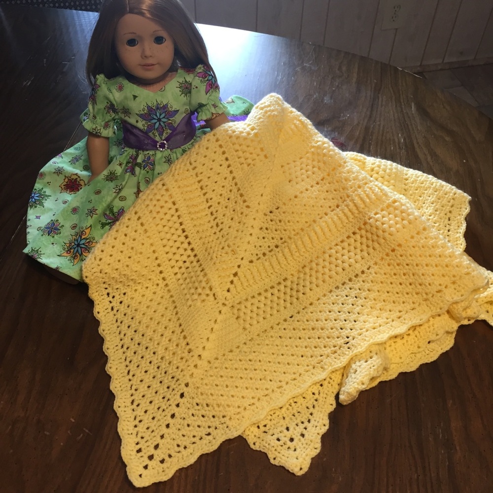 GONE BANANAS Crocheted Baby Blanket - Picture 2 of 5